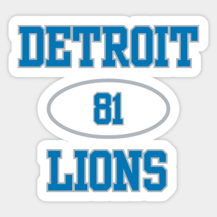 DETROIT LIONS "MEGATRON" CALVIN JOHNSON #81 Sticker